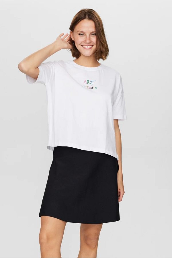 Numph Embroidery Detailed Women s T Shirt Trendyol