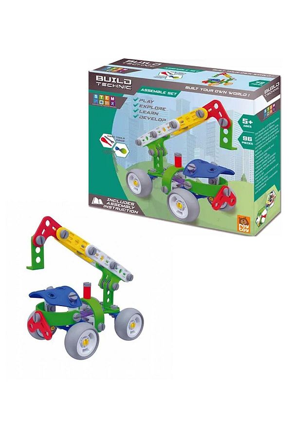 Sole-Build Technic Set, 96 Pieces Plug-Down Crane Block Building Set 1