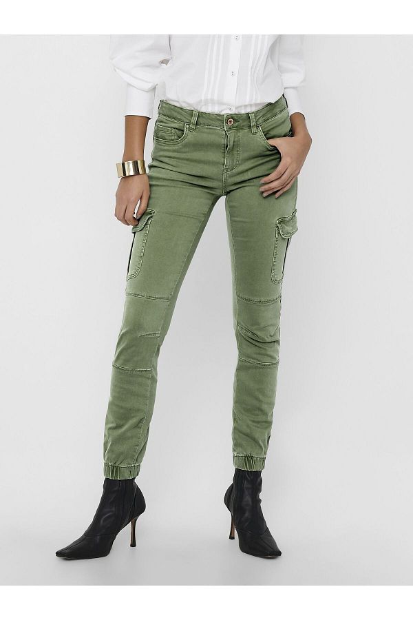 ONLY-Cargo-Hose Onlmissouri Mittlere Taille Slim Fit Hose 1