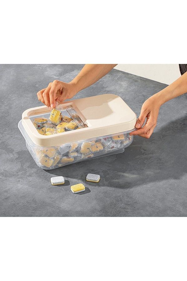 Nesto Home-Multi-Purpose 5 Lt Sliding Lid Erzak & Bakuyat Storage Container 1