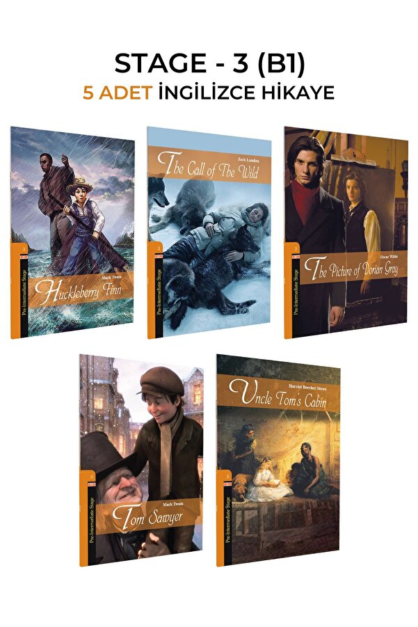 Kapadokya Yayınları İngilizce Hikaye B1 ( Stage 3) Seviyesi 5 Li Set Sesli Dinlemeli