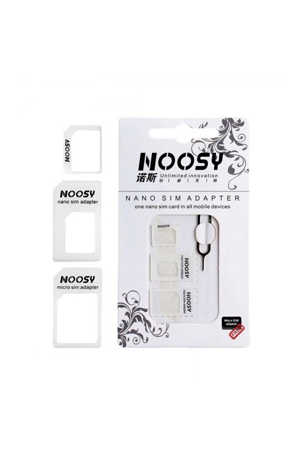 NOOSY-مرفق بطاقة SIM نانو ومايكرو، محول بطاقة SIM مجموعة من 4 قطع - جهاز متعدد بطاقة SIM 1