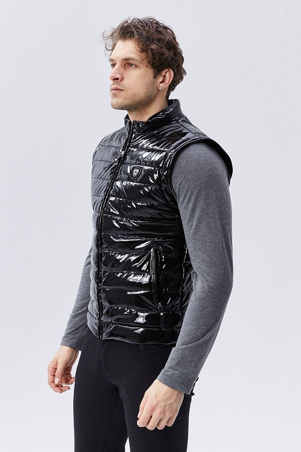 Patent leather vest deals
