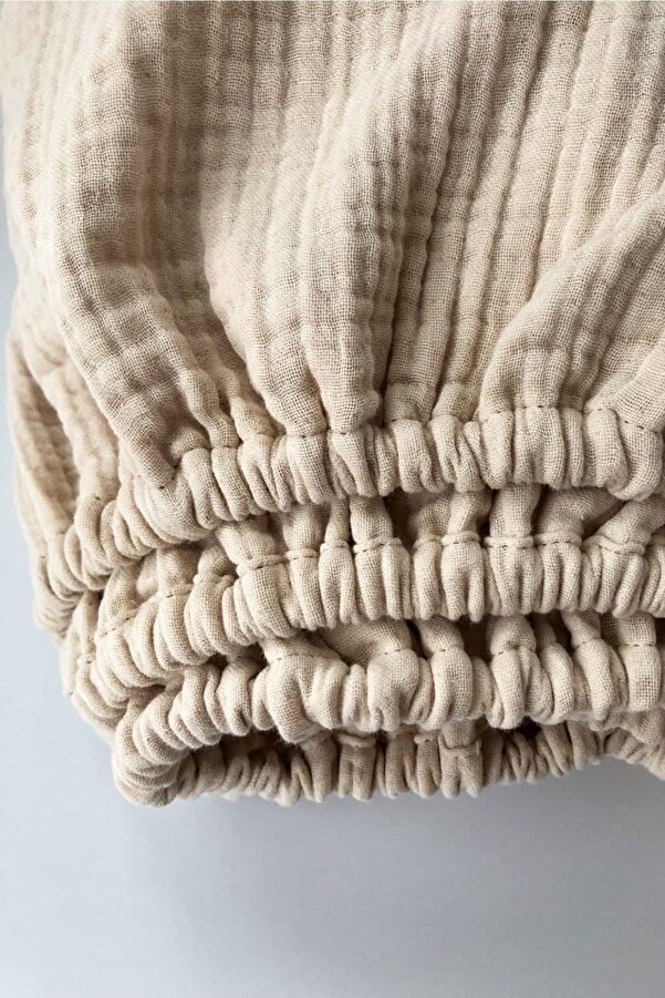 Anne Sesi Multi Müslin Anne Yanı Beşik Çarşafı Lastikli %100 Organik Pamuk (60X95 CM'E KADAR)