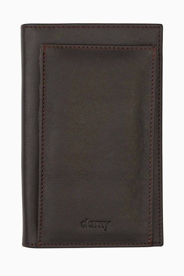 DAMY-Genuine Leather Notebook - Brown K709, Wallet with Notepad and Notebook 1