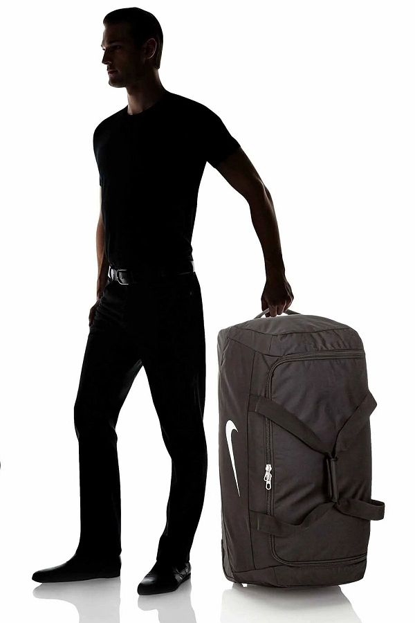 Nike Club Team Roll Black Wheeled Travel Sports Bag Suitcase Trendyol