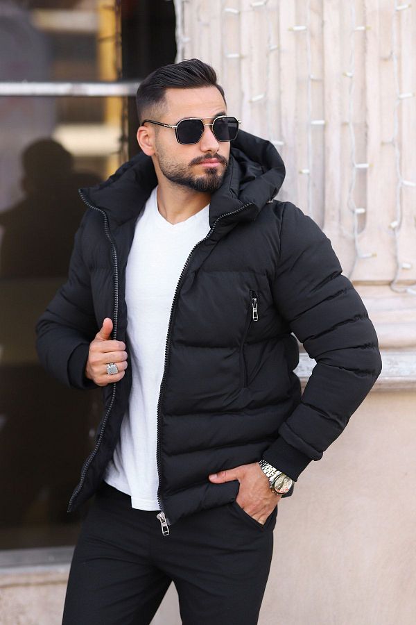 S M CLOTH NG New Season Men s Waterproof Hooded Puffer Jacket Trendyol
