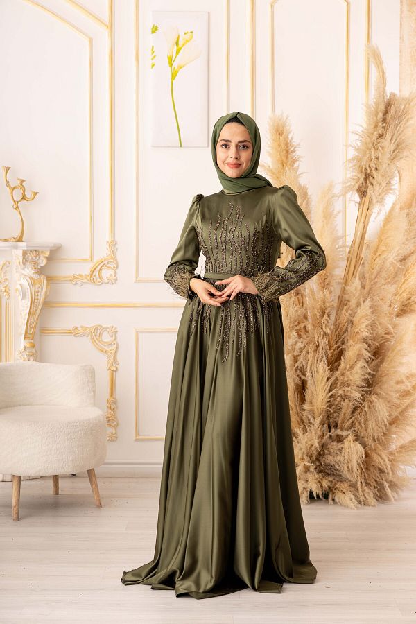 Dress satin hijab top