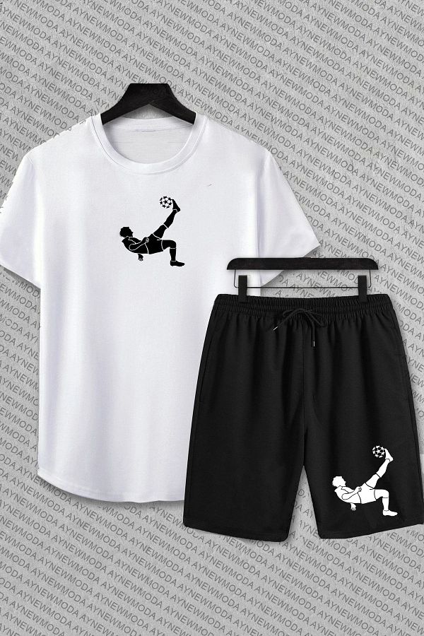 PENTH LUS Cristiano Ronaldo CR7 Roova at as Unisex Printed Shorts and T Shirt Set Trendyol