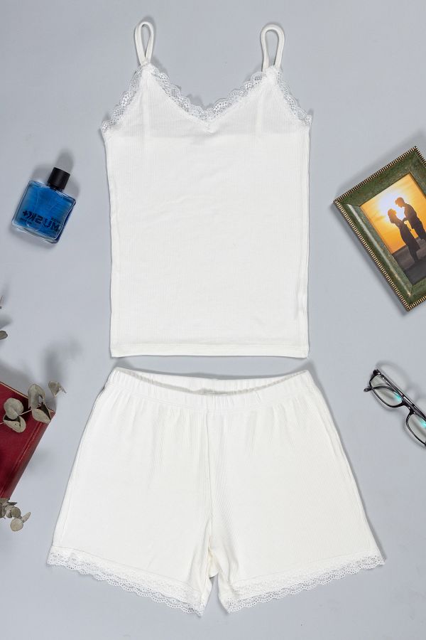 macharelbasic-SET DE NOAPTE PENTRU FEMEI CROP ATLET CU PANTOR SORRT 1