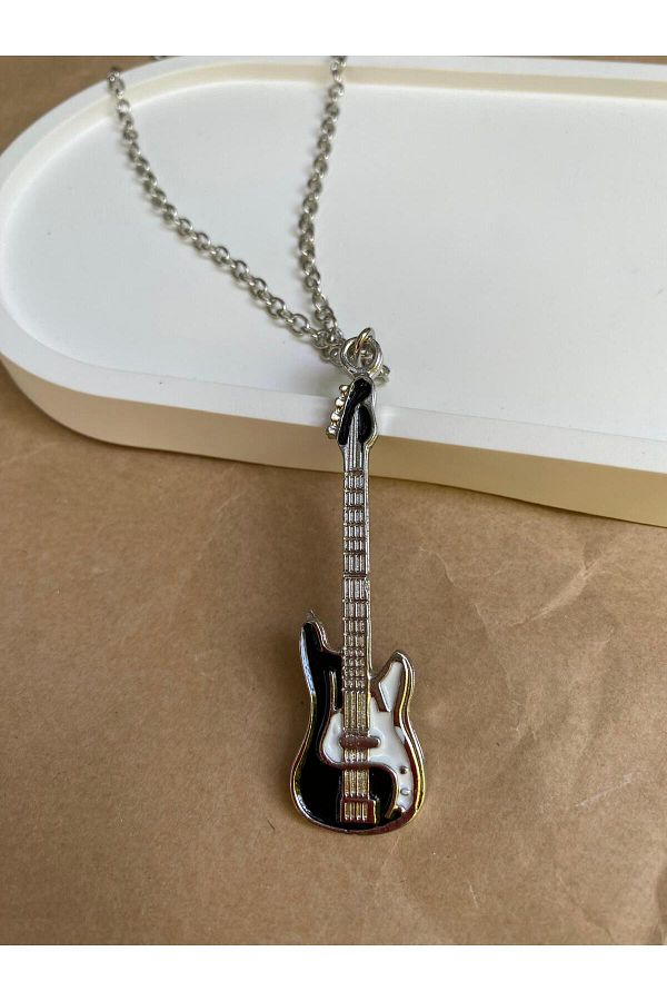 sielta Rock N Roll Guitar Design Chain Necklace