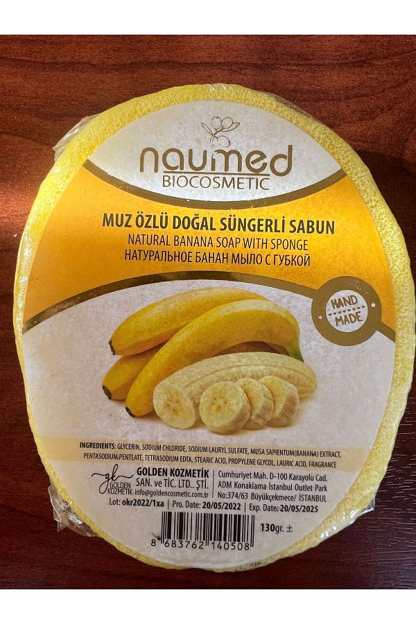 Home-Natural Sponge Banana Extract Soap 1