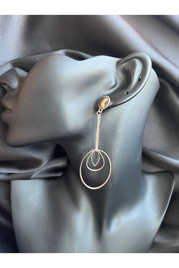 Long evening earrings discount