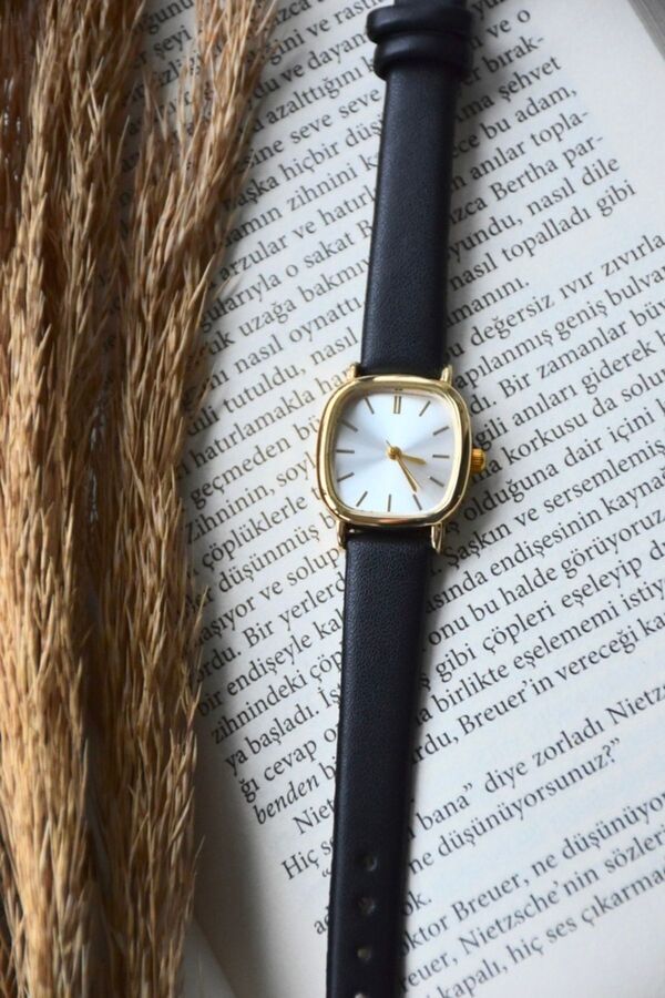 LOOKUP Women's Wristwatch Black Cord New Season Vintage Simple - Main Image