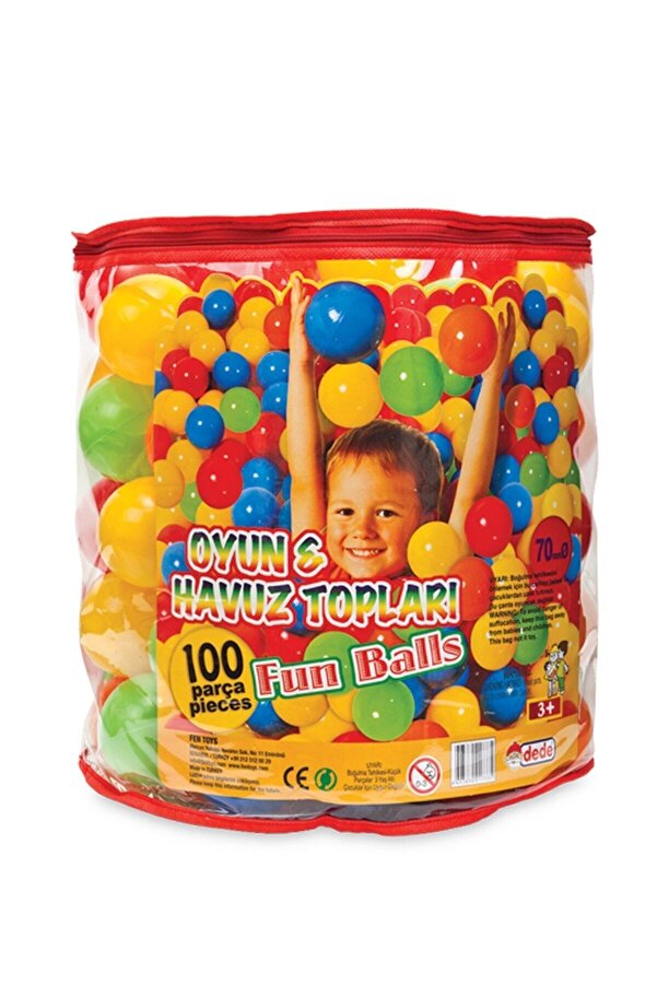 DEDE 01733 7 Cm 100\'lü Torbada Havuz Topu