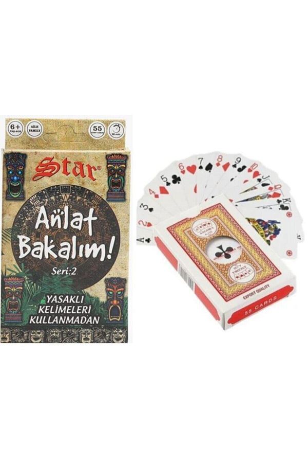 Star-Tell Us and Playing Card Double Game Card Set 1