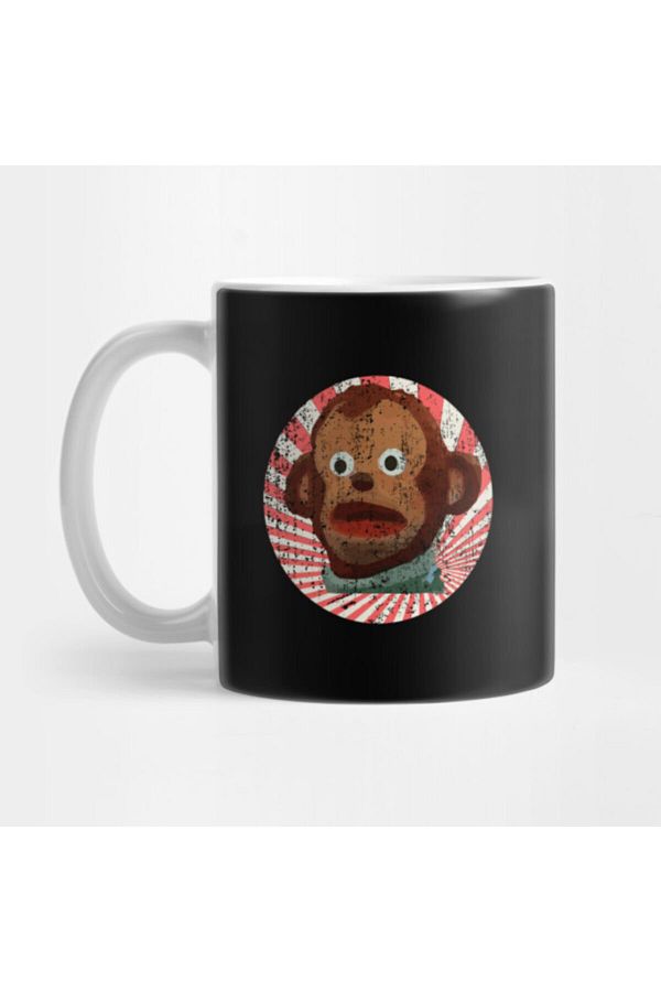 Pixxa-Surprised Puppet Monkey Kento / Pedro Meme Mug 1