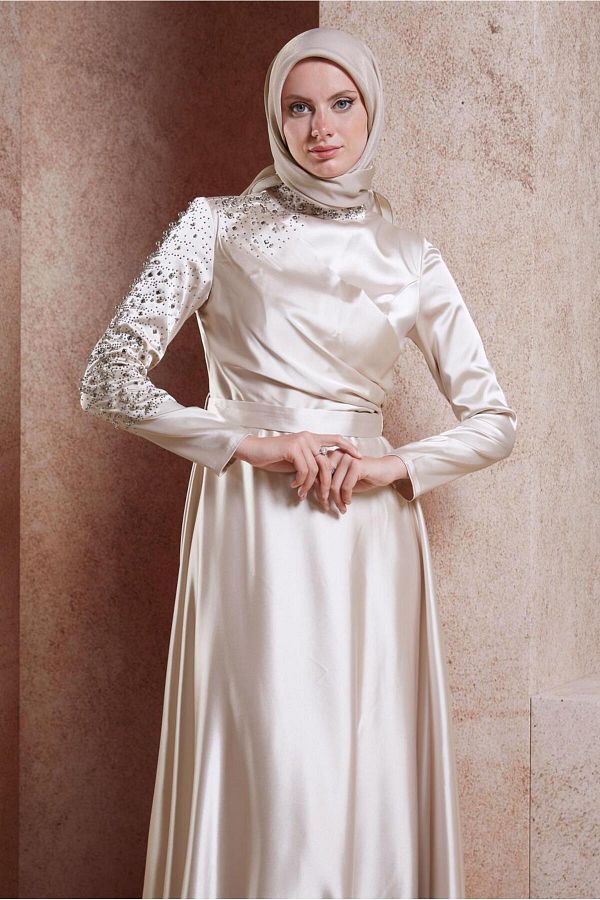 Dress satin hijab 2025