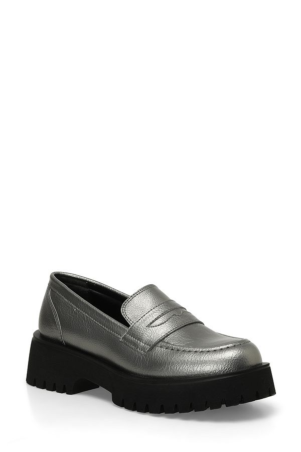 Butigo-24K-552 4PR Silberne Damen-Oxford-Schuhe 1