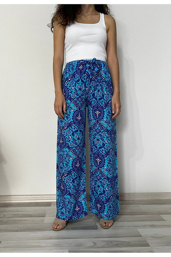 520CK Summer Viscose Women s Trousers Wide Leg Plaszo Trendyol