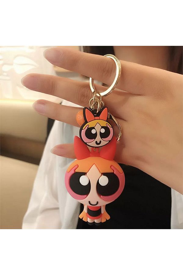 Kuzgunshop-Powerpuff Girls - Blossom Silicone Keychain 1