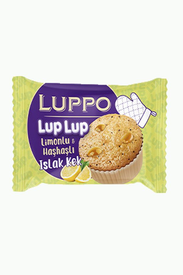Luppo-Lup Lup - Lemon and Poppy 40Gr Wet Cake X 24 Pieces 1