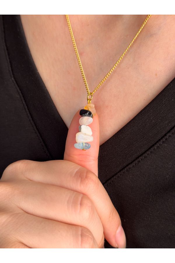 Gemini stone necklace shop