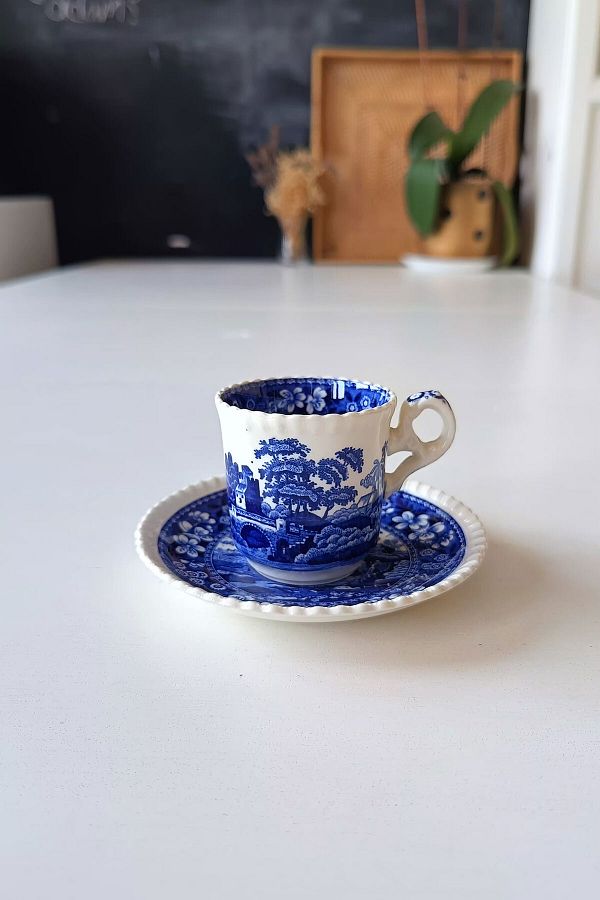 SPODE Copeland Spode Vintage Coffee Cup Blue Tower 90 ml Trendyol