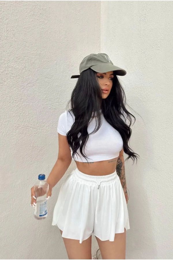 White tennis leggings on sale