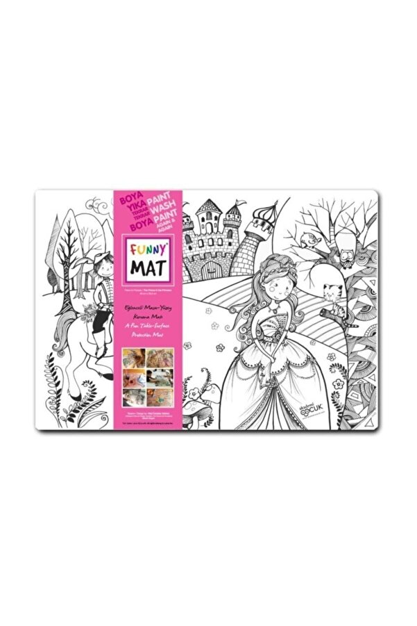 Imaginarium Yayınları Funny Mat Prens Ile Prenses 48x33.5 Cm. Eğlenceli Masa-yüzey Koruma Matı
