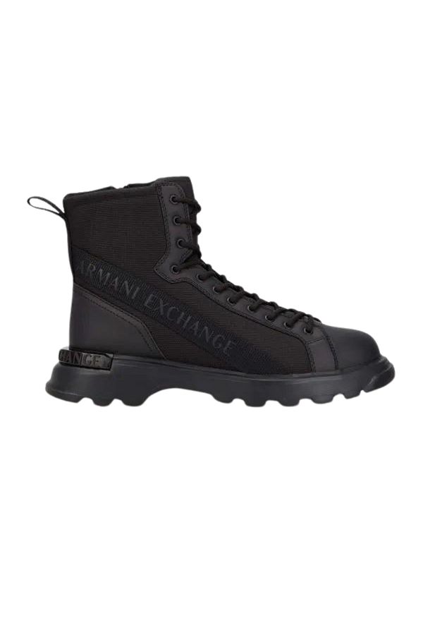 Emporio Armani Armani Exchange Zippered Lace Up Men s Boots XUM011 XV614 K001 Trendyol