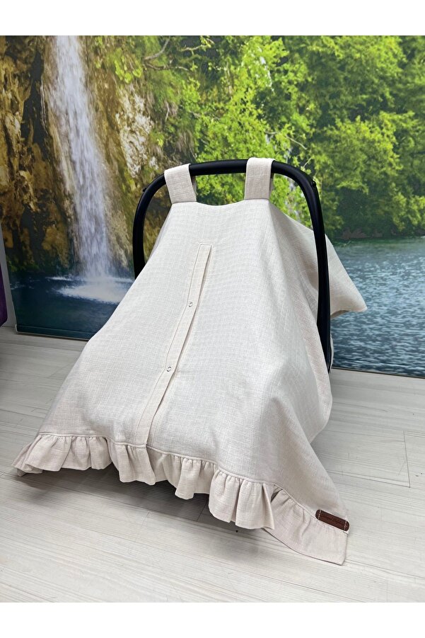 Sahra İpek fırfırlı müslin puset örtüsü