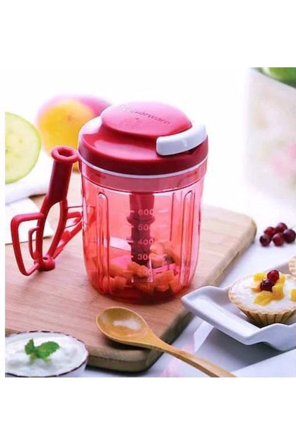 Tupperware-Super Chef 1 and Super Chef 2 - Practical Chopper Rondo - Red 1