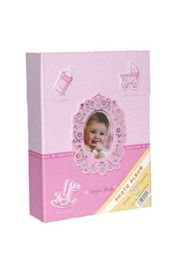 Acr Aledo 10x15cm 200’lük Bebek Fotoğraf Albümü Pp46200 - Pembe