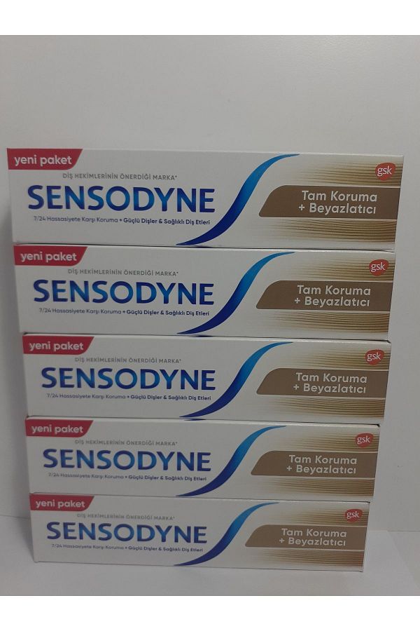 Sensodyne-SENSODYN - 50 ML x 5 Full Protection and Whitening Toothpaste 1