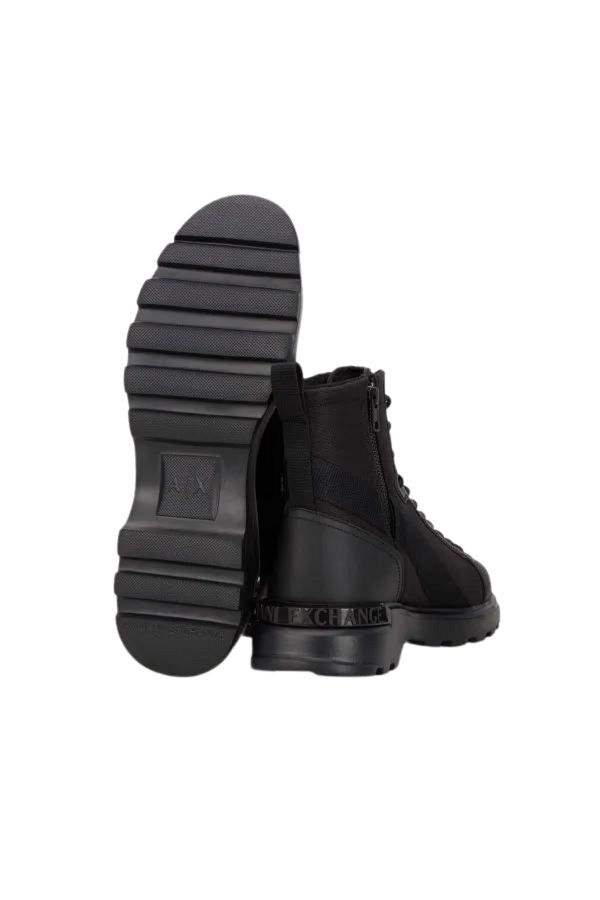 Emporio Armani Armani Exchange Zippered Lace Up Men s Boots XUM011 XV614 K001 Trendyol