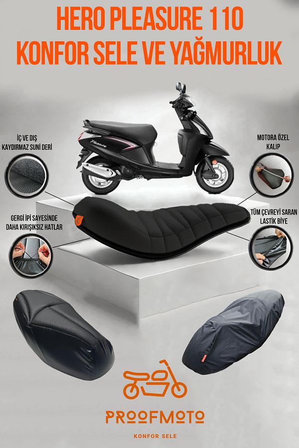 PROOFMOTO Hero Pleasure 110 Comfort Saddle and Raincoat Cover Trendyol