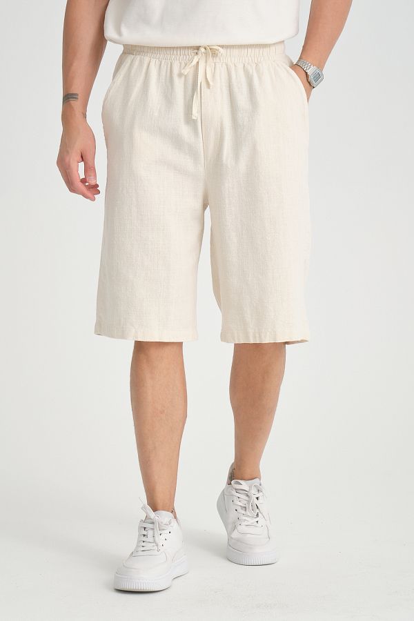 Redline Men s Baggy Fit Comfortable Cut 100 Cotton Soft Shorts Capri Trendyol