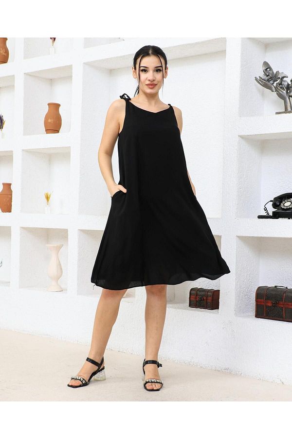 Black suspender dress 2025