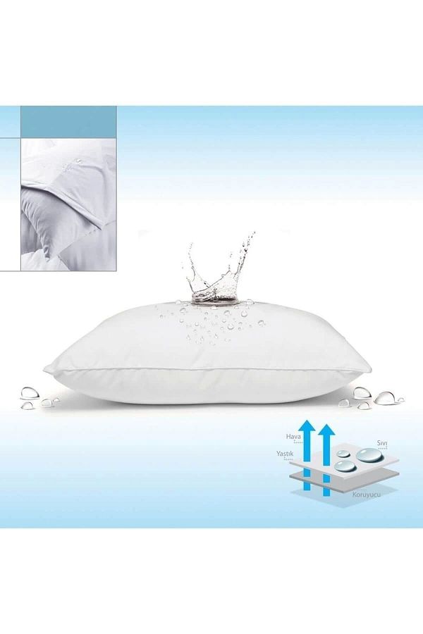 Firuze-Saltele de pernă de lux 2 bucăți 50x70 rezistente la lichide 1