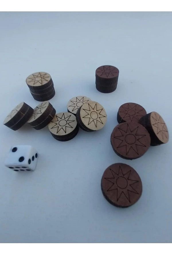OBRAX-Mini Backgammon - Wooden Scale Backgammon 1