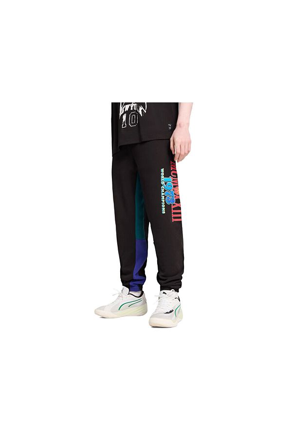 Puma Men s Basketball Bandwagon Sweat Track Pants 62721701 Black Trendyol