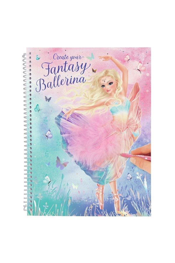 Top Model-Create Your Fantasy Model Coloring Book Ballet Design Book 1