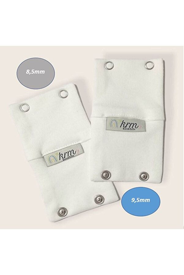 krm kerem bebe 2 Çıtçıtlı 9,5mm Ve 8,5mm Ikili Body Uzatma Aparatı ( 9,5mm - 8,5mm )