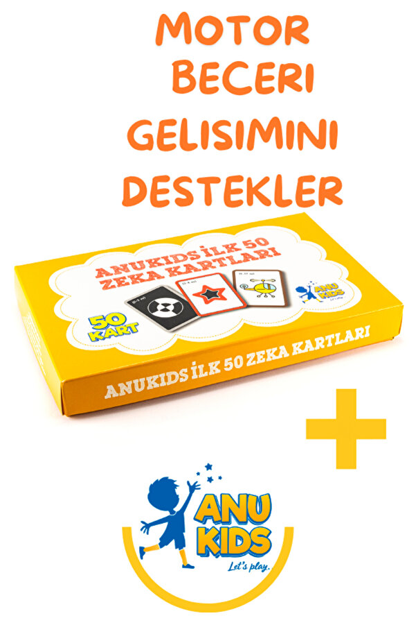 anu kids let's play Bebeğimin İlk Zeka Kartları Flash Kart Erken Eğitim Zeka Kartları  Görsel Uyarım Kartları  0-12 Ay