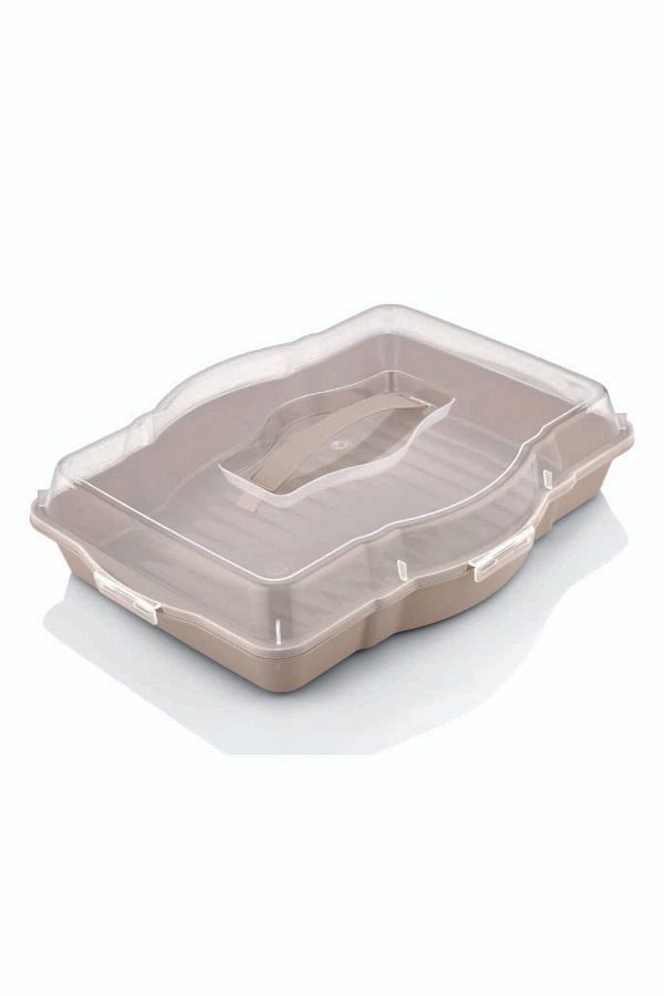 Bursev-Pyrex Storage Dumpling Carrying Container Rectangular Square Round Cake And Cake Storage Container Presentation Tray 1