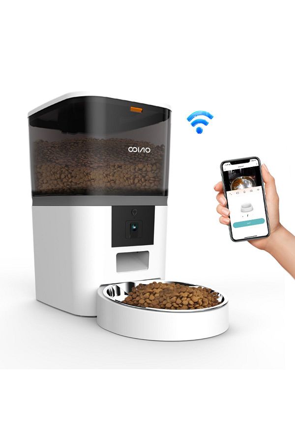 OVIOO-QQ005 6lt - Stainless Bowl Cat and Dog Feeder with Camera and Wifi Connection 1