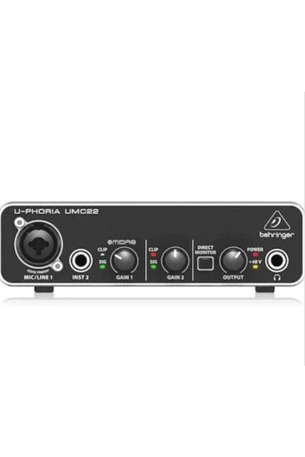 Behringer-Umc22 2 Channel Sound Card 1