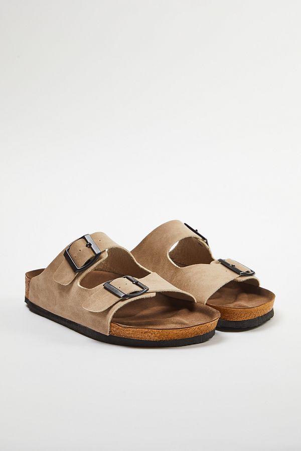 TRENDYOL SHOES-Bézs színű női papucs - dupla csat, TAKSS24TE00004 1