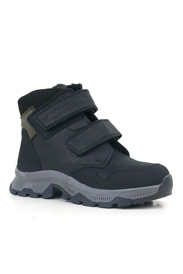 Rakerplus Trekking Genuine Leather Black Velcro Boys Boots Trendyol